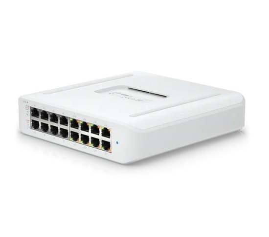 Ubiquiti USW-LITE-16-POE Lite 16 Port Gigabit PoE+ Switch - 8xPoE+, 45W PoE, Yönetilebilir, Desktop Tipi Kasa