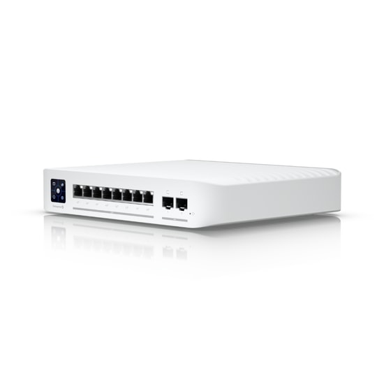 Ubiquiti USW-ENTERPRISE-8-POE Enterprise 8 Port PoE+ Switch - 2.5G Ethernet, 2x10G SFP+, Desktop Tipi Kasa