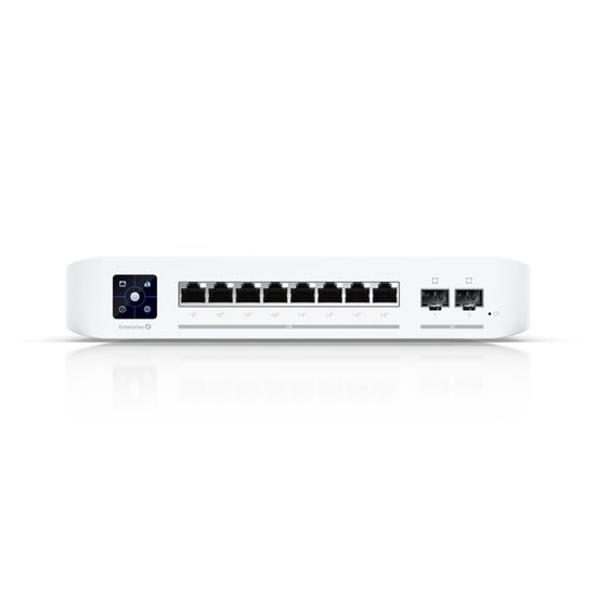 Ubiquiti USW-ENTERPRISE-8-POE Enterprise 8 Port PoE+ Switch - 2.5G Ethernet, 2x10G SFP+, Desktop Tipi Kasa
