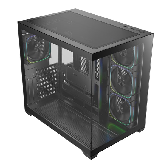 BitFenix BFC-BEST75KKGKK-4A BEST ATX Bilgisayar Kasası - Siyah, 750W Bronze PSU 3.1, 4x ARGB Fan, ATX, 7 PCIe Yuvası