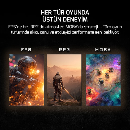 Gamepower LUNIS-L20 Lunis L20 24" VA FHD Oyuncu Monitörü - 240Hz, 0.5ms, Pivot, FreeSync, G-Sync, HDR400, 3000:1