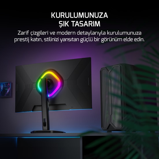Gamepower LUNIS-L20 Lunis L20 24" VA FHD Oyuncu Monitörü - 240Hz, 0.5ms, Pivot, FreeSync, G-Sync, HDR400, 3000:1