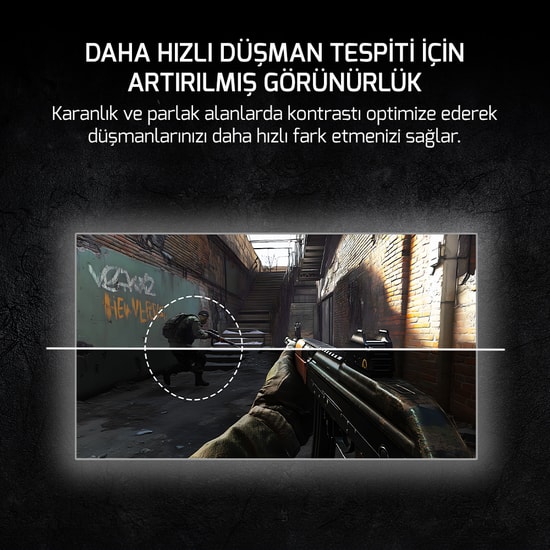 Gamepower LUCID-S40 Lucid S40 24.5 inç VA Oyuncu Monitörü - 400 Hz, 0.2 ms, Full HD, Pivot, RGB, HDR400, Fast VA