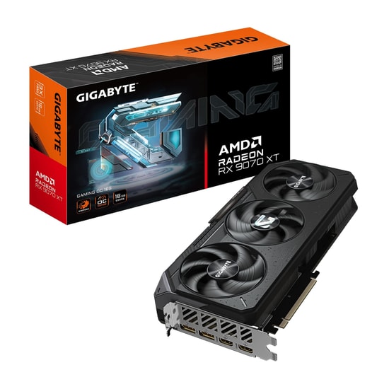 Gigabyte GV-R9070XTGAMING OC-16GD Radeon RX 9070 XT Gaming OC Ekran Kartı - 16GB GDDR6, 256 Bit, 3 Fan