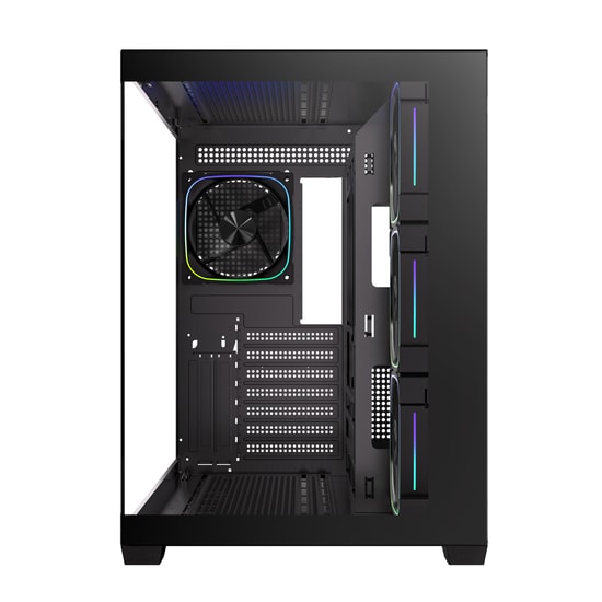 BitFenix BFC-ZAA75KKGKK-4A Zaah Bilgisayar Kasası - Siyah, 750W Bronze PSU, 4x ARGB Fan, ATX, 7 PCIe Yuvası