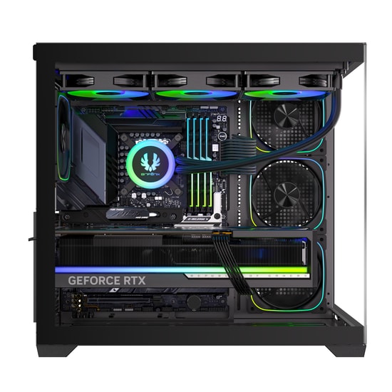 BitFenix BFC-ZAA75KKGKK-4A Zaah Bilgisayar Kasası - Siyah, 750W Bronze PSU, 4x ARGB Fan, ATX, 7 PCIe Yuvası