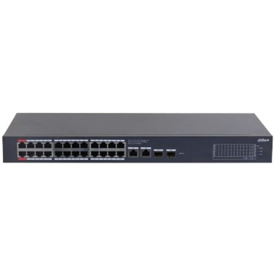 Dahua CS4228-24GT-240 Yönetilebilir Gigabit PoE Ağ Anahtarı - 24 Port, 240W PoE, 2xSFP, Rackmount Metal Kasa