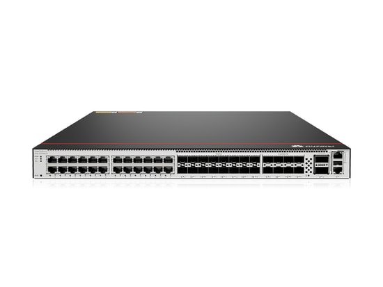 Huawei S6750-S24T16X8Y2CZ Switch - 24x10/100/1000BASE-T, 16x10GE SFP, 8x25GE SFP28, 2x100GE, QSFP28 Genişleme Yuvası