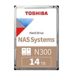 Toshiba N300 MN11ACA14TS 14TB 3.5" SATA 3 NAS Hard Disk - 7200RPM, 1024MB Cache, 7/24 NAS Kullanımı, N300 Serisi