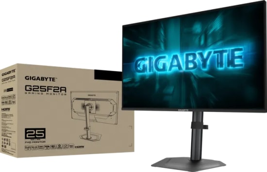 Gigabyte G25F2A 24.5 İnç IPS Oyuncu Monitörü - Full HD, 240 Hz, 1 ms, HDMI, DisplayPort, Pivot, HDR10, 300 cd/m
