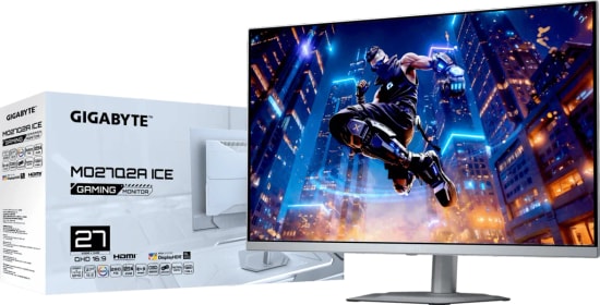 Gigabyte MO27Q2A-ICE 27" QD-OLED Oyuncu Monitörü - 2K QHD, 280Hz, 0.03ms, Pivot, HDMI 2.1, USB-C, HDR400