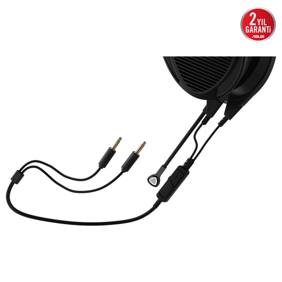 Asus ROG Kithara Siyah Kablolu Oyuncu Kulaklığı - Type-C, Stereo, 100 mm Sürücü, 16 Ohm, Mikrofonlu, Kulak Üstü