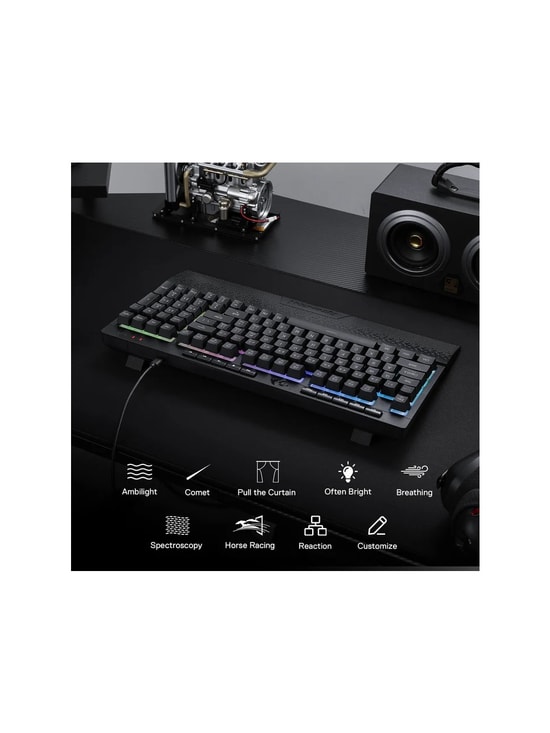 Redragon K515 Pro Shiva RGB Siyah Klavye (K515-PRO-SHIVA-RGB-SIYAH) - Türkçe Q, Kablosuz, RGB, Type-C, 98 Tuş