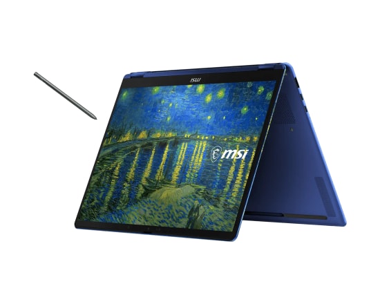 MSI Prestige 14 Flip AI+ The Starry Night-291TRY Dizüstü Bilgisayar - Ultra X9 378H, 32GB, 1TB SSD, 14" OLED, W11