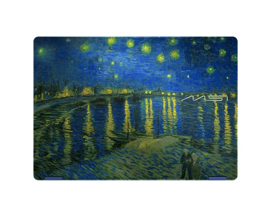 MSI Prestige 14 Flip AI+ The Starry Night Over the Rhone-290TRY Dizüstü - 32GB, 1TB SSD, 14" FHD+ OLED, W11 Home