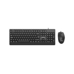 Philips SPT6247B Kablolu Klavye Mouse Seti - Siyah, Türkçe Q, USB, 1200 DPI Optik Mouse, 1.5 m Kablo, 3 Tuş
