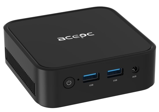 Acepc C0B AMD Ryzen 7 3700U Mini PC - 16 GB RAM, 512 GB PCIe NVMe SSD, Windows 11 Pro, Wi-Fi, Onboard Ekran Kartı