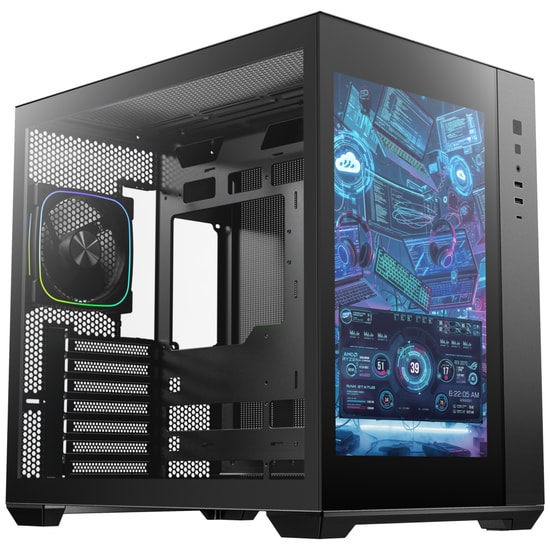 BitFenix BFC-ADB85KKGSK-4A ALD Siyah Bilgisayar Kasası - 850W Bronze PSU, 4 ARGB Fan, ATX, 7 PCIe Yuvası