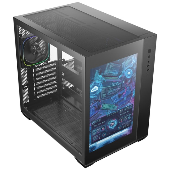 BitFenix BFC-ADB85KKGSK-4A ALD Siyah Bilgisayar Kasası - 850W Bronze PSU, 4 ARGB Fan, ATX, 7 PCIe Yuvası