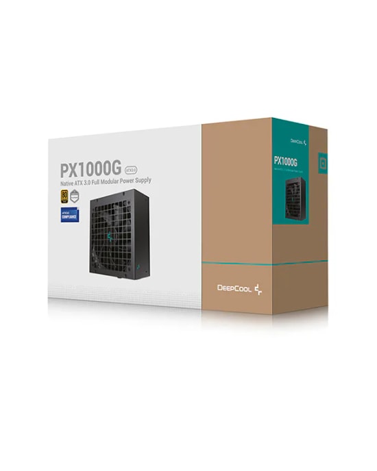 Deep Cool PQ1000G 1000W ATX Güç Kaynağı - 80+, ATX 3.1, Tam Modüler, Aktif PFC, 120mm Fan, 115-230V, 24 Ay Garanti