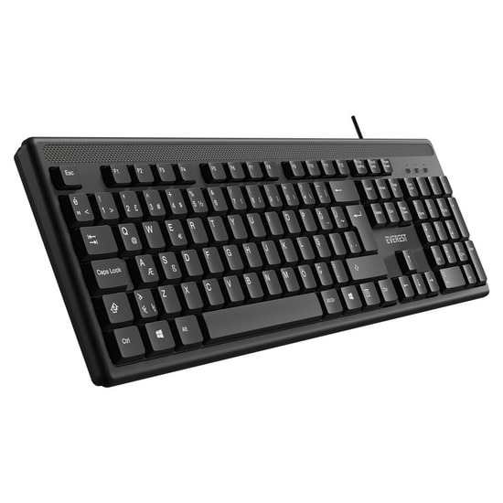 Everest KB-1002 Kablolu USB Standart Q Siyah Klavye - 105 Tuş, Multimedya Tuşlu, 3 Milyon Tuş Ömrü, 1,35 m Kablo