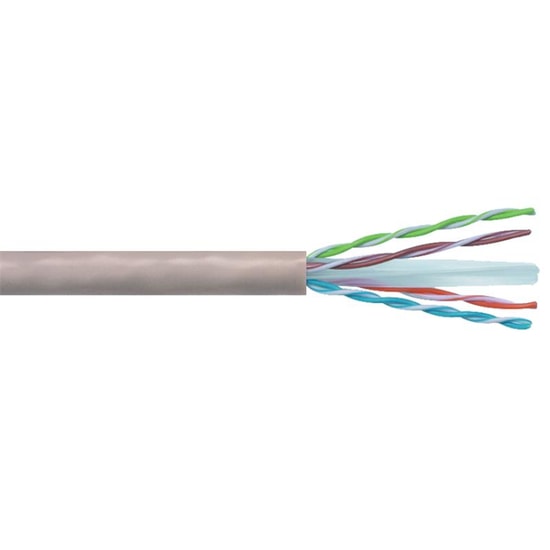 Hcs H06-00402-DP0-FV Network Kablosu - CAT6, 500 Metre, 23 AWG, U/UTP, LSZH (Halojen Free), Gri, 250MHz