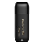 Team C175 128GB Flash Bellek (TC1753128GB01) - USB 3.2 Gen 1 Arabirim, Siyah Renk, Şifre Koruma Yok, 24 Ay Garanti