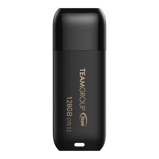 Team C175 128GB Flash Bellek (TC1753128GB01) - USB 3.2 Gen 1 Arabirim, Siyah Renk, Şifre Koruma Yok, 24 Ay Garanti