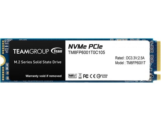 Team MP33 TM8FP6256G0C101 M.2 NVMe SSD Disk - 256GB, PCIe Gen3x4, NVMe 1.3, 1600/1000MB/s, 160K/200K IOPS