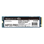 Team MP33 Pro TM8FPD512G0C101 M.2 NVMe SSD Disk - 512 GB, PCIe Gen3x4, 2100/1700 MB/s, 220K/200K IOPS