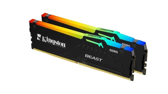 Kingston Fury Beast 32GB (2x16GB) 6000MHz DDR5 RGB Ram (KF560C30BBEAK2/32TR) - CL30, Soğutuculu, 1.4V, EXPO Destekli