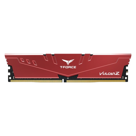 Team T-FORCE VULCAN Z Red 8GB DDR4 RAM (TLZRD48G3000HC16C01) - 3000MHz CL16, 1x8GB, Alüminyum Masaüstü Soğutucu