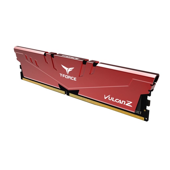 Team T-FORCE VULCAN Z Red 8GB DDR4 RAM (TLZRD48G3000HC16C01) - 3000MHz CL16, 1x8GB, Alüminyum Masaüstü Soğutucu