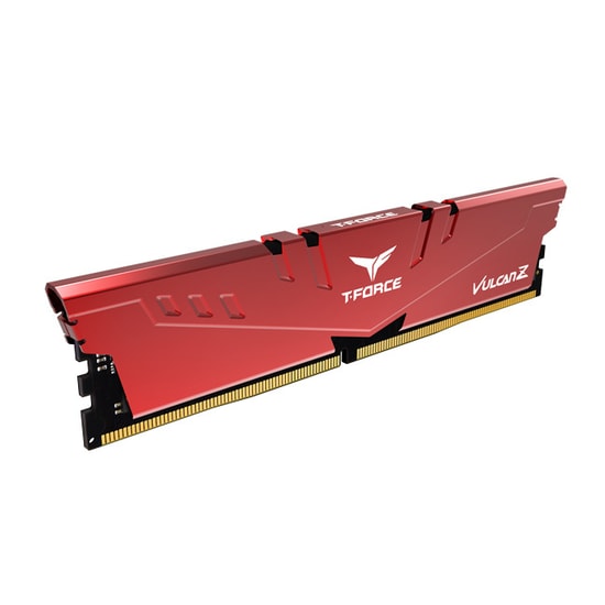 Team T-FORCE VULCAN Z Red TLZRD48G2666HC18H01 DDR4 PC RAM Bellek - 8 GB, 2666 MHz, CL18, 1x8 GB, Alüminyum Soğutucu
