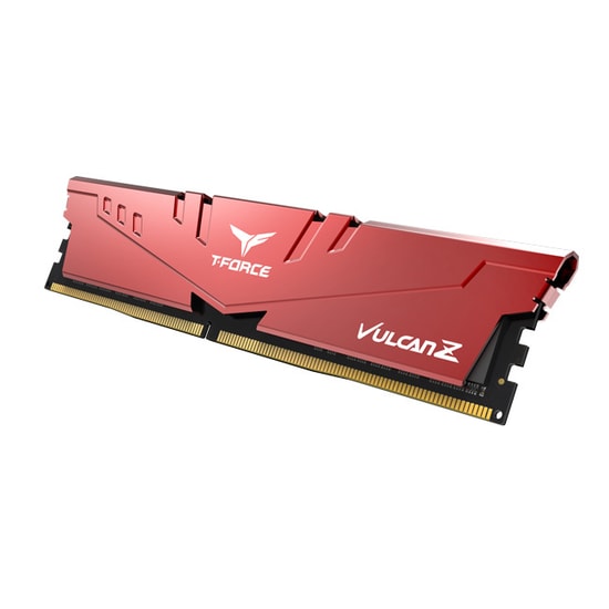 Team T-FORCE VULCAN Z Red TLZRD48G2666HC18H01 DDR4 PC RAM Bellek - 8 GB, 2666 MHz, CL18, 1x8 GB, Alüminyum Soğutucu