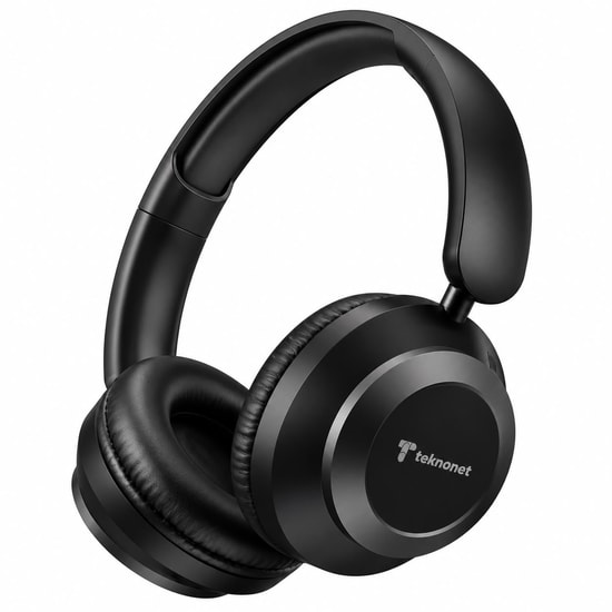 Teknonet TN-BTH05 V60 NT-117100 Kulak Üstü Kulaklık Siyah - Kablosuz, Bluetooth, Medya Kontrol Tuşları, Mono