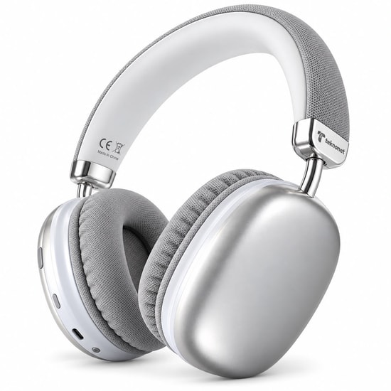 Teknonet TN-BTH04 V60 NT-117099 Gri Kulak Üstü Kulaklık - Kablosuz, Bluetooth, Mikrofonlu, Medya Kontrol Tuşları, Mono