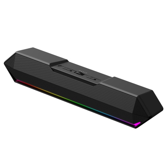 Havit SK772BT RGB Aydınlatmalı Bluetooth Soundbar - 10W Güç, Bluetooth 5.3, USB, AUX, Siyah Renk, 24 Ay Garanti