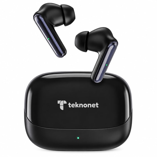 Teknonet TN-BTH02 AZK Bluetooth Kulaklık Siyah NT-117095 - Gürültü Önleme, 24 Ay İthalatçı Garantili, P.R.C Menşeli
