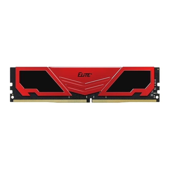 Team TPRD416G3200HC2201 Elite Plus Kırmızı Renkli Soğutuculu RAM - 16 GB DDR4, 3200 MT/s, CL22 Bellek Modülü