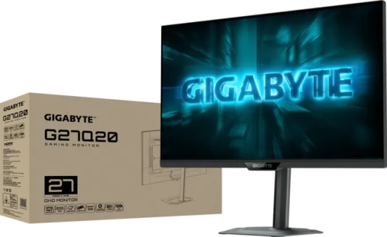 Gigabyte G27Q20 27 inç QHD IPS Oyuncu Monitörü - 2560x1440, 200Hz, 1ms, HDMI, DisplayPort, 16:9, 350 cd/m2