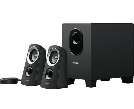 Logitech Z313 25W 2+1 Multimedia Siyah Hoparlör (980-000413) - 15W Subwoofer, 2 Adet 10W Kablolu Uydu, Kumandalı, AUX