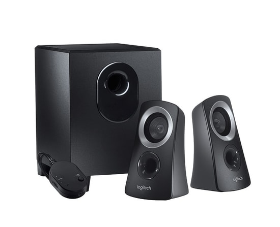 Logitech Z313 25W 2+1 Multimedia Siyah Hoparlör (980-000413) - 15W Subwoofer, 2 Adet 10W Kablolu Uydu, Kumandalı, AUX