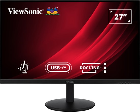 ViewSonic VG2709U-2K Monitör - 27 İnç IPS, 2560x1440, 100Hz, 4ms, USB-C, HDMI x2, DisplayPort, Hoparlör, Pivot, VESA