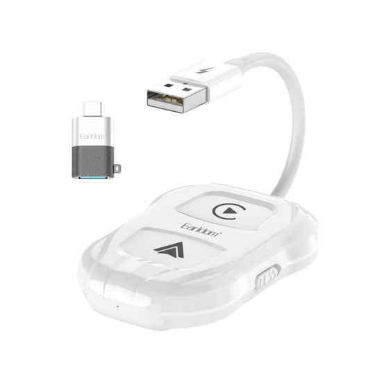 Earldom CP01 Araç İçi Kablosuz CarPlay Adaptörü (NT-120860) - Beyaz Renkli, 0 gr Ağırlık, Araç Aksesuarı Ürünü