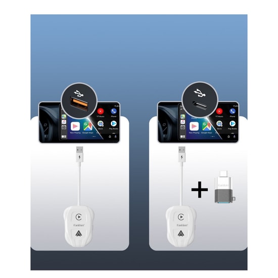 Earldom CP01 Araç İçi Kablosuz CarPlay Adaptörü (NT-120860) - Beyaz Renkli, 0 gr Ağırlık, Araç Aksesuarı Ürünü