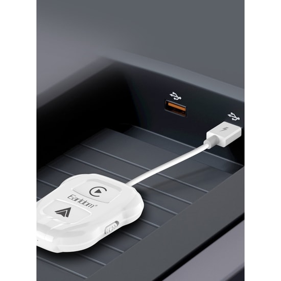 Earldom CP01 Araç İçi Kablosuz CarPlay Adaptörü (NT-120860) - Beyaz Renkli, 0 gr Ağırlık, Araç Aksesuarı Ürünü