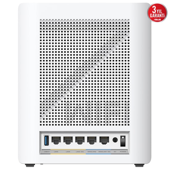 Asus ZenWiFi BQ16-3P Access Point Router - BE25000 Wi-Fi 7 Quad Band Kablosuz Mesh Sistemi, Beyaz Üçlü Paket