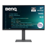 BenQ RD270Q 27" QHD IPS 144Hz Pivot Programlama Monitörü - USB-C 65W, HDR10, %99 sRGB, USB Hub, HDMI, DP, 5ms