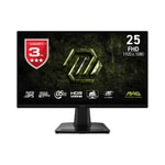 MSI MAG-256F-E20 Gaming Monitör - 24.5 inç FHD, 1920x1080, Flat Rapid IPS, 200Hz, 0.5ms, FreeSync Premium, 16:9